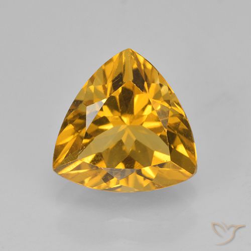 2.24ct طبيعي ذهبى داكن سيترين, مثلثى, VVS