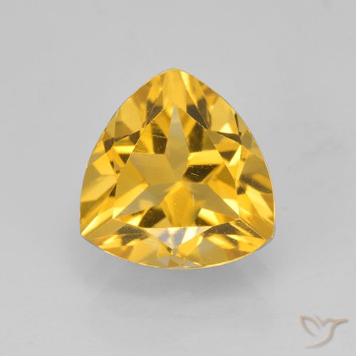 2.36ct طبيعي ذهبى لامع سيترين, مثلثى, VVS