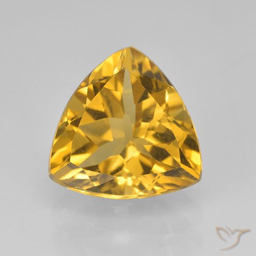 2.07ct طبيعي ذهبي سيترين, مثلثى, VVS