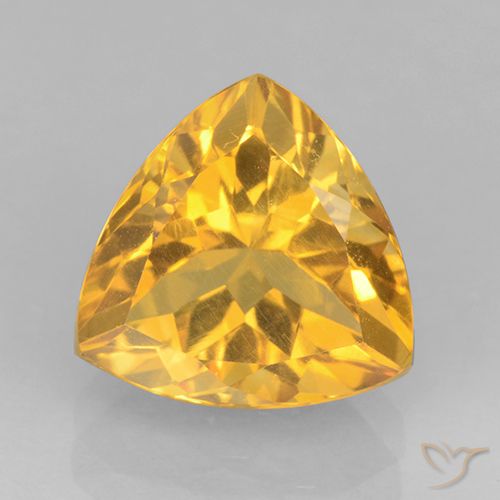 2.24ct طبيعي ذهبى متوسط سيترين, مثلثى, VVS