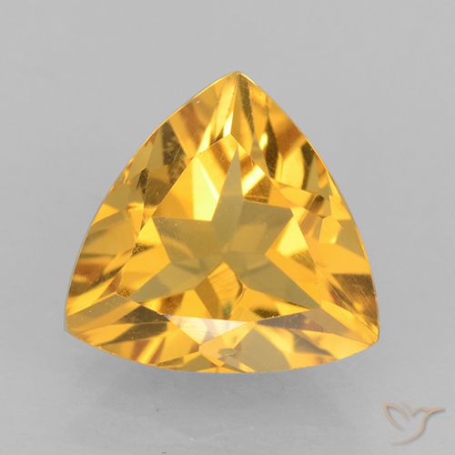 2.03ct طبيعي برتقالى ذهبة سيترين, مثلثى, VVS