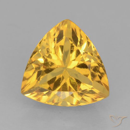 2.27ct طبيعي ذهبي سيترين, مثلثى, VVS