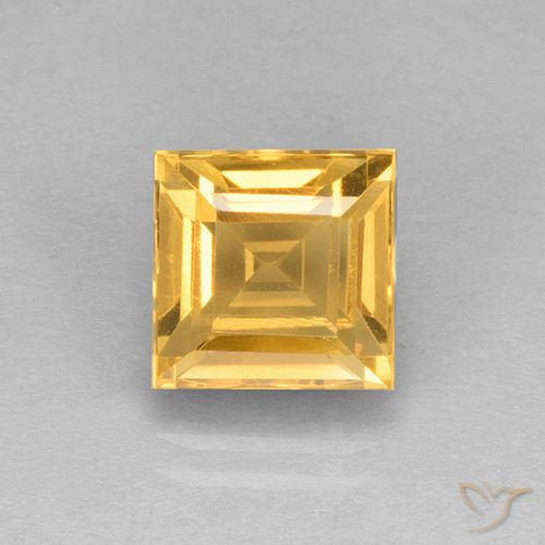2.83ct طبيعي برتقالى ذهبة سيترين, مربع, VVS-VS