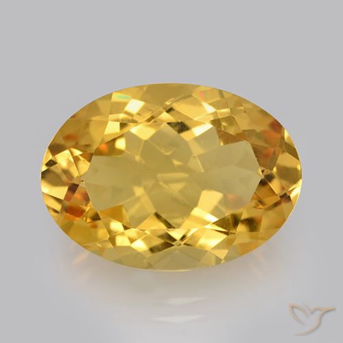 10.84ct طبيعي برتقالى ذهبة سيترين, بيضوي, VVS