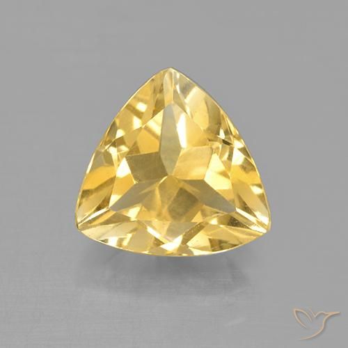 2.03ct طبيعي ذهبى متوسط سيترين, مثلثى, قليلا جدا