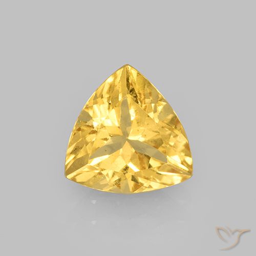 2.18ct طبيعي ذهب سيترين, مثلثى, قليلا جدا