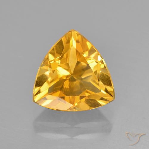 2.18ct طبيعي ذهبى داكن سيترين, مثلثى, VVS