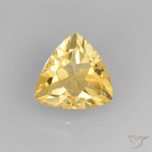 2.14ct طبيعي ذهب سيترين, مثلثى, VVS-VS