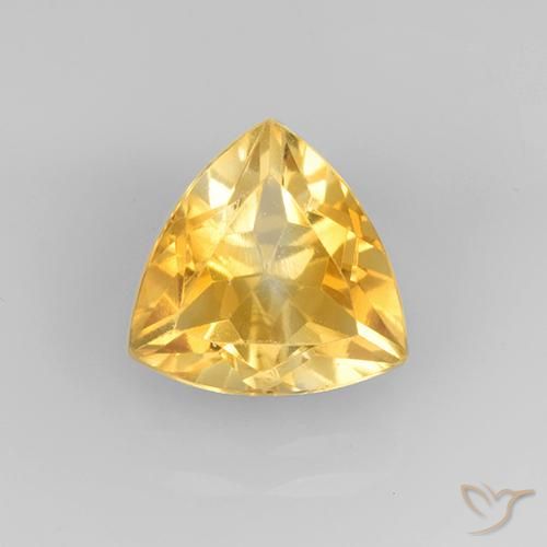 2.28ct طبيعي ذهبى متوسط سيترين, مثلثى, VVS-VS