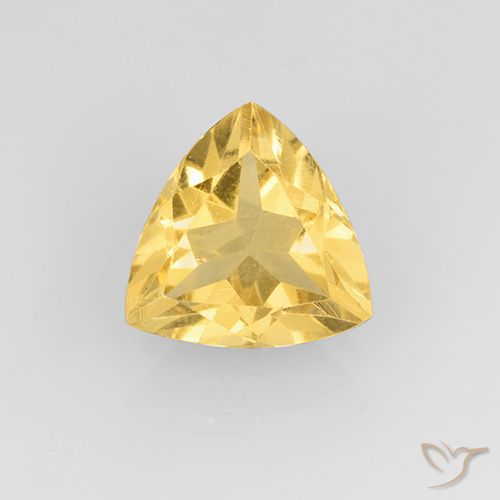 1.88ct طبيعي ذهبى متوسط سيترين, مثلثى, VVS-VS