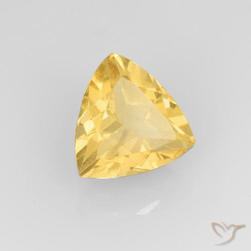 سيترين ذهبى متوسط طبيعي، مثلثى، 1.88 قيراط، VVS-VS