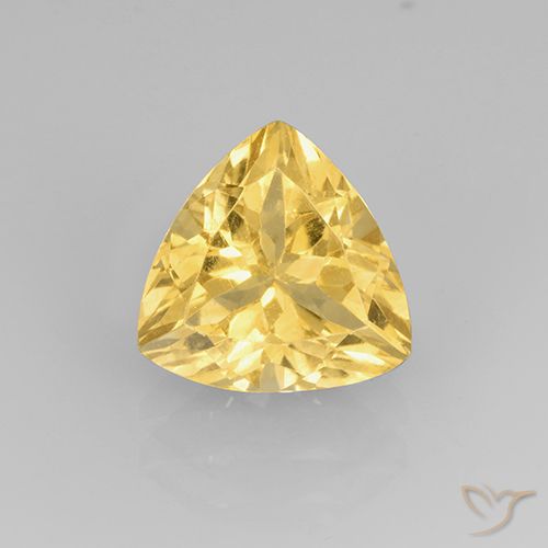 2.33ct طبيعي ذهبى متوسط سيترين, مثلثى, VVS-VS