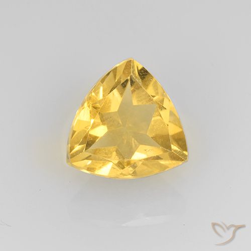1.95ct طبيعي ذهبى متوسط سيترين, مثلثى, VVS-VS