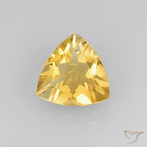 1.89ct طبيعي ذهبى لامع سيترين, مثلثى, VVS-VS