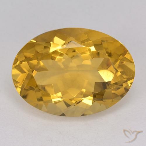 11.68ct طبيعي ذهبي سيترين, بيضوي, VVS