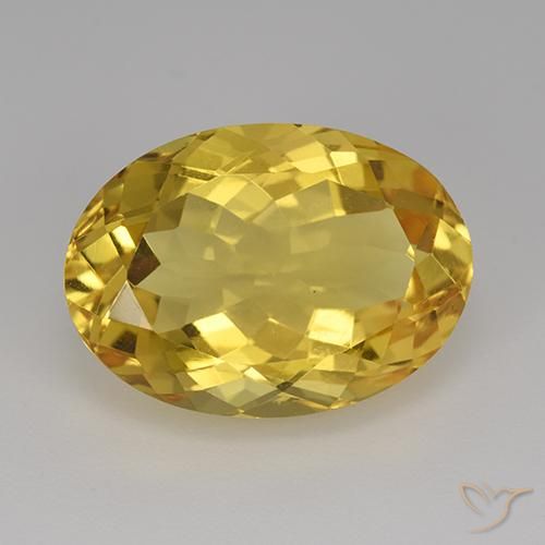 12.08ct طبيعي ذهبي سيترين, بيضوي, VVS