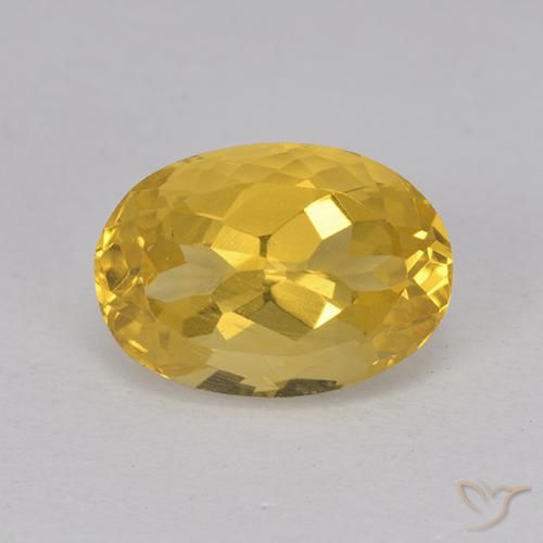 3.20ct طبيعي برتقالى ذهبة سيترين, بيضوي, قليلا جدا