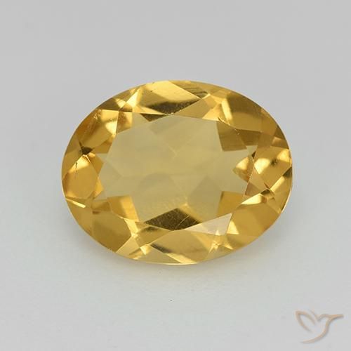 2.19ct طبيعي برتقالى ذهبة سيترين, بيضوي, VVS