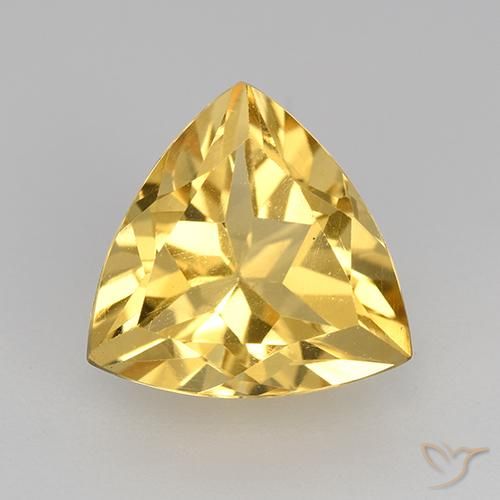 2.25ct طبيعي ذهبي سيترين, مثلثى, VVS-VS