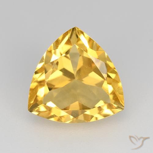 2.27ct طبيعي ذهبي سيترين, مثلثى, VVS-VS
