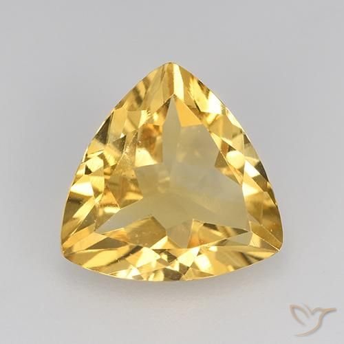 1.93ct طبيعي ذهبي سيترين, مثلثى, قليلا جدا