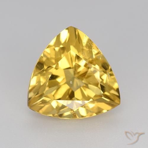 2.16ct طبيعي ذهبى متوسط سيترين, مثلثى, VVS-VS