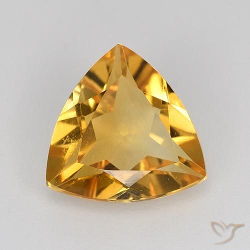 1.85ct طبيعي برتقالى متوسط سيترين, مثلثى, VVS-VS