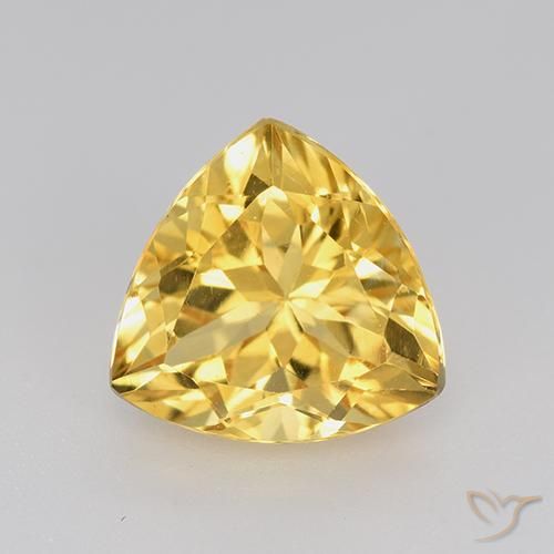 2.20ct طبيعي ذهبي سيترين, مثلثى, VVS-VS