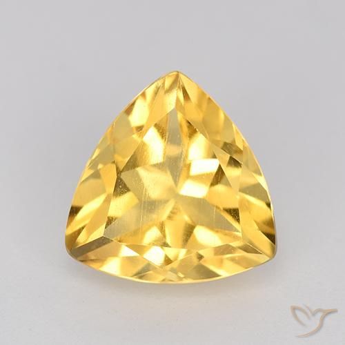 2.28ct طبيعي ذهبي سيترين, مثلثى, VVS