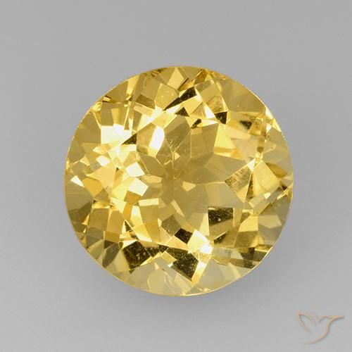 7.17ct طبيعي ذهبى متوسط سيترين, دائري, VVS-VS