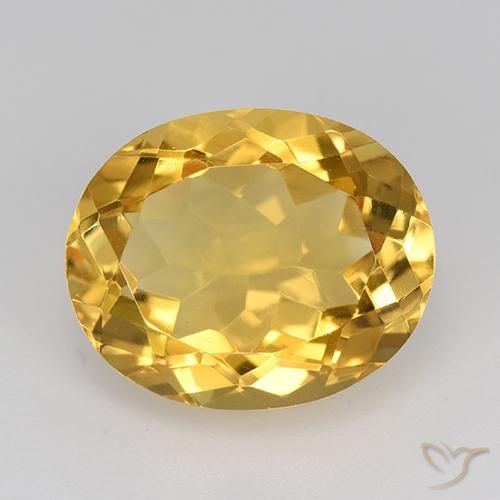 4.83ct طبيعي ذهبى داكن-متوسط سيترين, بيضوي, VVS-VS