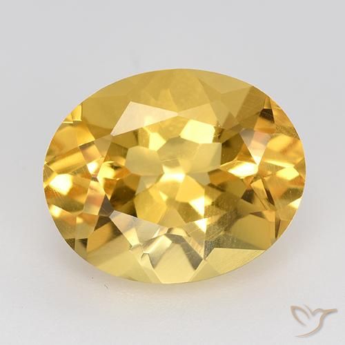 4.67ct طبيعي ذهبي سيترين, بيضوي, VVS-VS