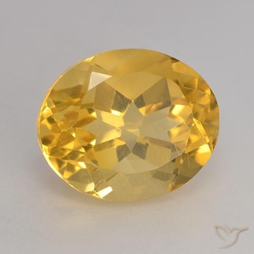 3.64ct طبيعي برتقالى ذهبة سيترين, بيضوي, VVS-VS
