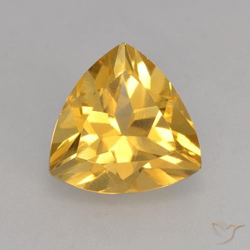 2.26ct طبيعي ذهبى متوسط سيترين, مثلثى, VVS-VS