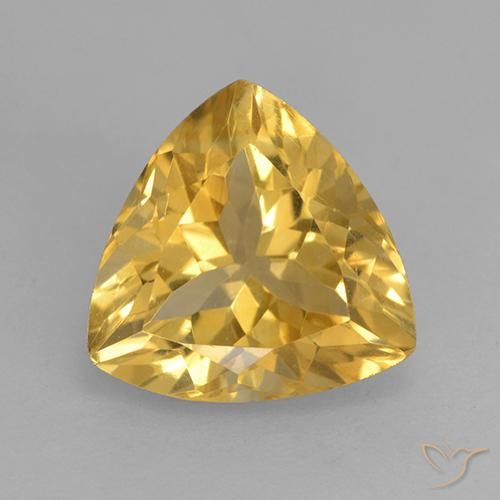 2.35ct طبيعي ذهبى متوسط سيترين, مثلثى, VVS-VS