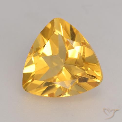 2.22ct طبيعي ذهبى متوسط سيترين, مثلثى, VVS-VS