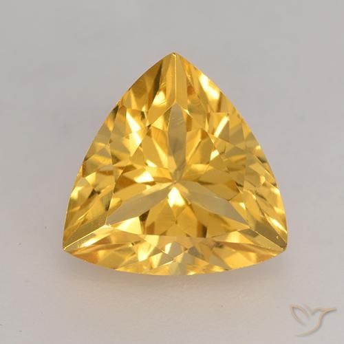 2.24ct طبيعي ذهبى متوسط سيترين, مثلثى, VVS-VS