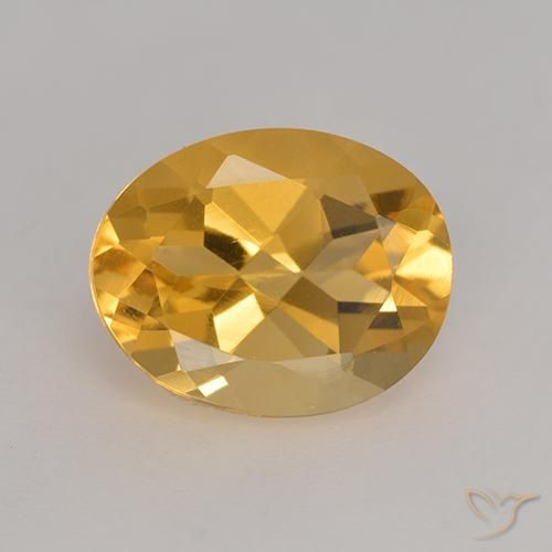 3.14ct طبيعي ذهبى-برتقالى سيترين, بيضوي, VVS-VS