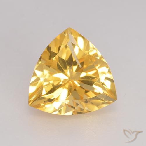 2.26ct طبيعي ذهبى متوسط سيترين, مثلثى, قليلا جدا