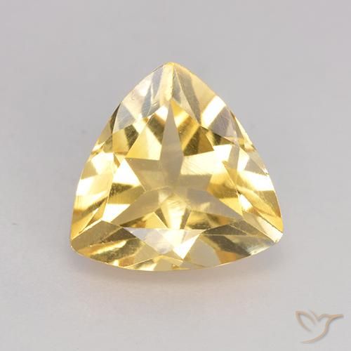 2.17ct طبيعي ذهب سيترين, مثلثى, قليلا جدا