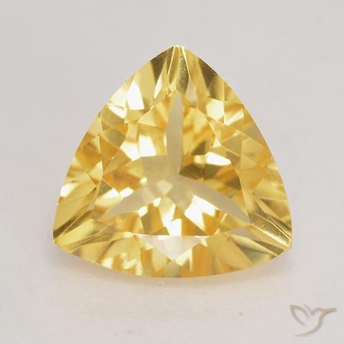 2.03ct طبيعي ذهبي سيترين, مثلثى, VVS-VS