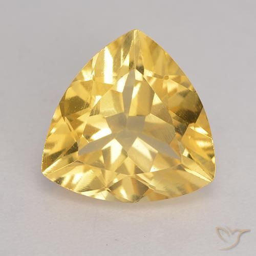 1.93ct طبيعي ذهبي سيترين, مثلثى, VVS-VS