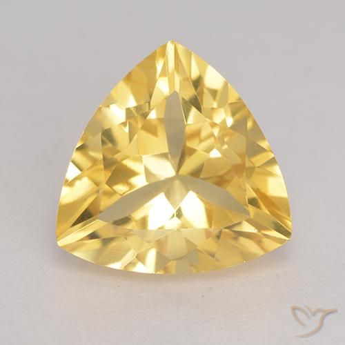 2.06ct طبيعي ذهبى متوسط سيترين, مثلثى, VVS-VS