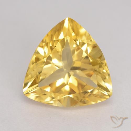 2.10ct طبيعي ذهبي سيترين, مثلثى, VVS-VS