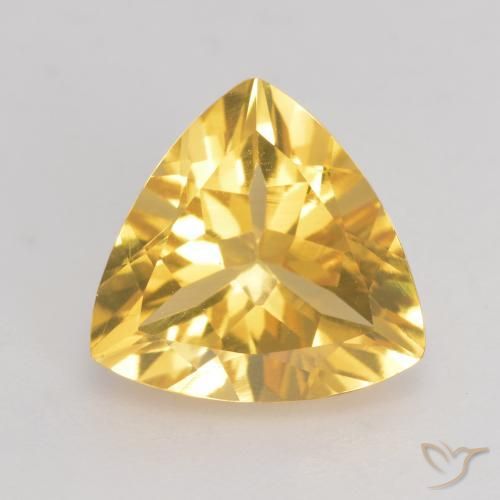 2.09ct طبيعي ذهب سيترين, مثلثى, VVS-VS