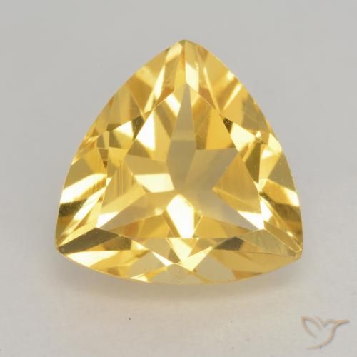 2.35ct طبيعي ذهب سيترين, مثلثى, VVS-VS