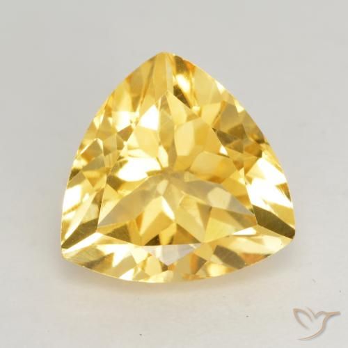 2.15ct طبيعي ذهبى فاتح-متوسط سيترين, مثلثى, VVS-VS