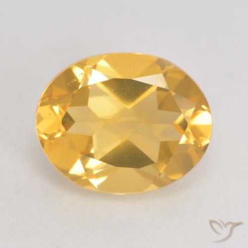 3.24ct طبيعي ذهبى لامع سيترين, بيضوي, VVS-VS