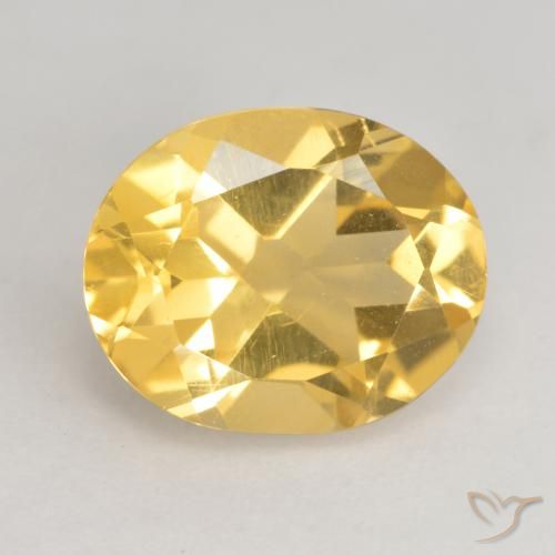 3.15ct طبيعي ذهبى متوسط سيترين, بيضوي, VVS-VS