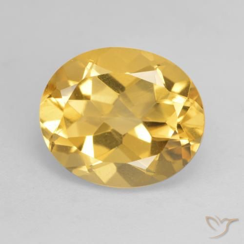3.63ct طبيعي برتقالى ذهبى غامق سيترين, بيضوي, VVS-VS